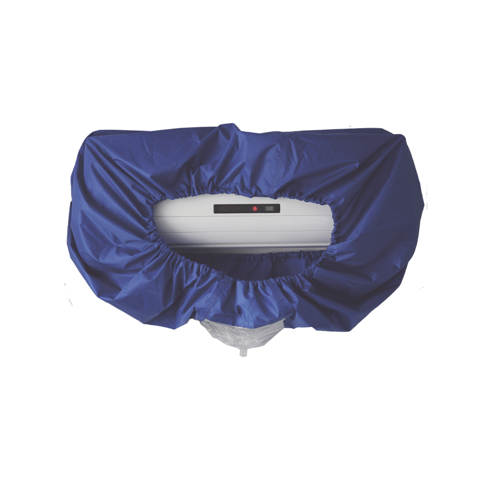 Cubierta Protectora CV2M para Aire Acondicionado / Material PU Impermeable / Salida de Agua Externa / Función Antipolvo / Correa Elástica de Seguridad / Circunferencia 3.2 m / Peso 0.57 kg