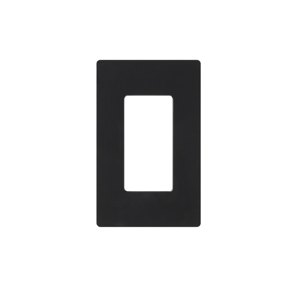 Tapa Color Negro para interruptor o dimmer Lutron, 1 gang, limpio y moderno