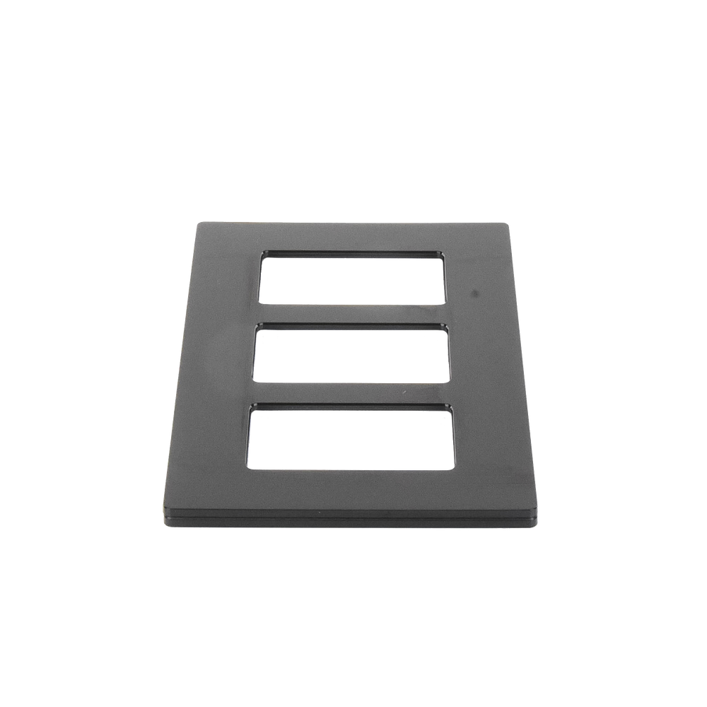 Tapa Color Blanco Negro para interruptor o dimmer Lutron, 3 gang, limpio y moderno - Image 2