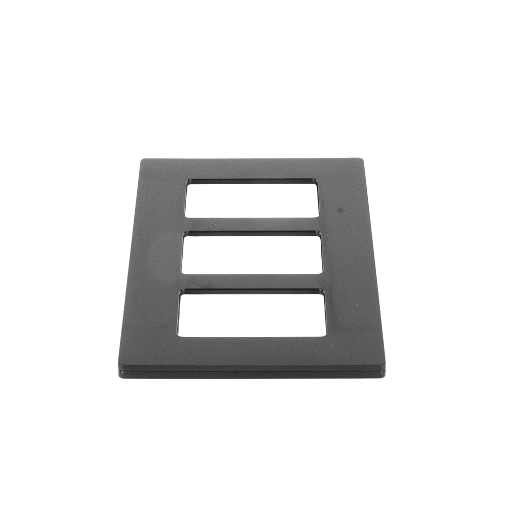 Tapa Color Blanco Negro para interruptor o dimmer Lutron, 3 gang, limpio y moderno - Image 4