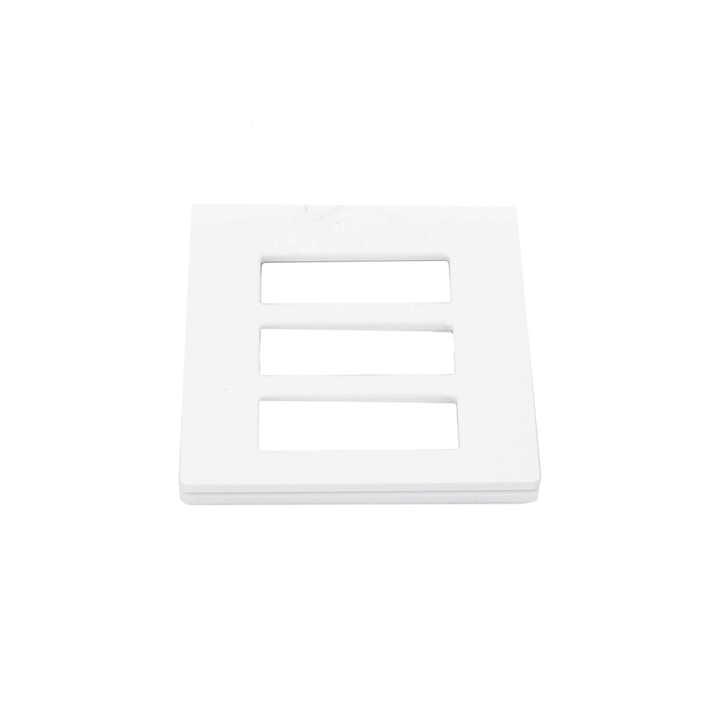 Tapa Color Blanco para interruptor o dimmer Lutron, 3 gang, limpio y moderno - Image 2