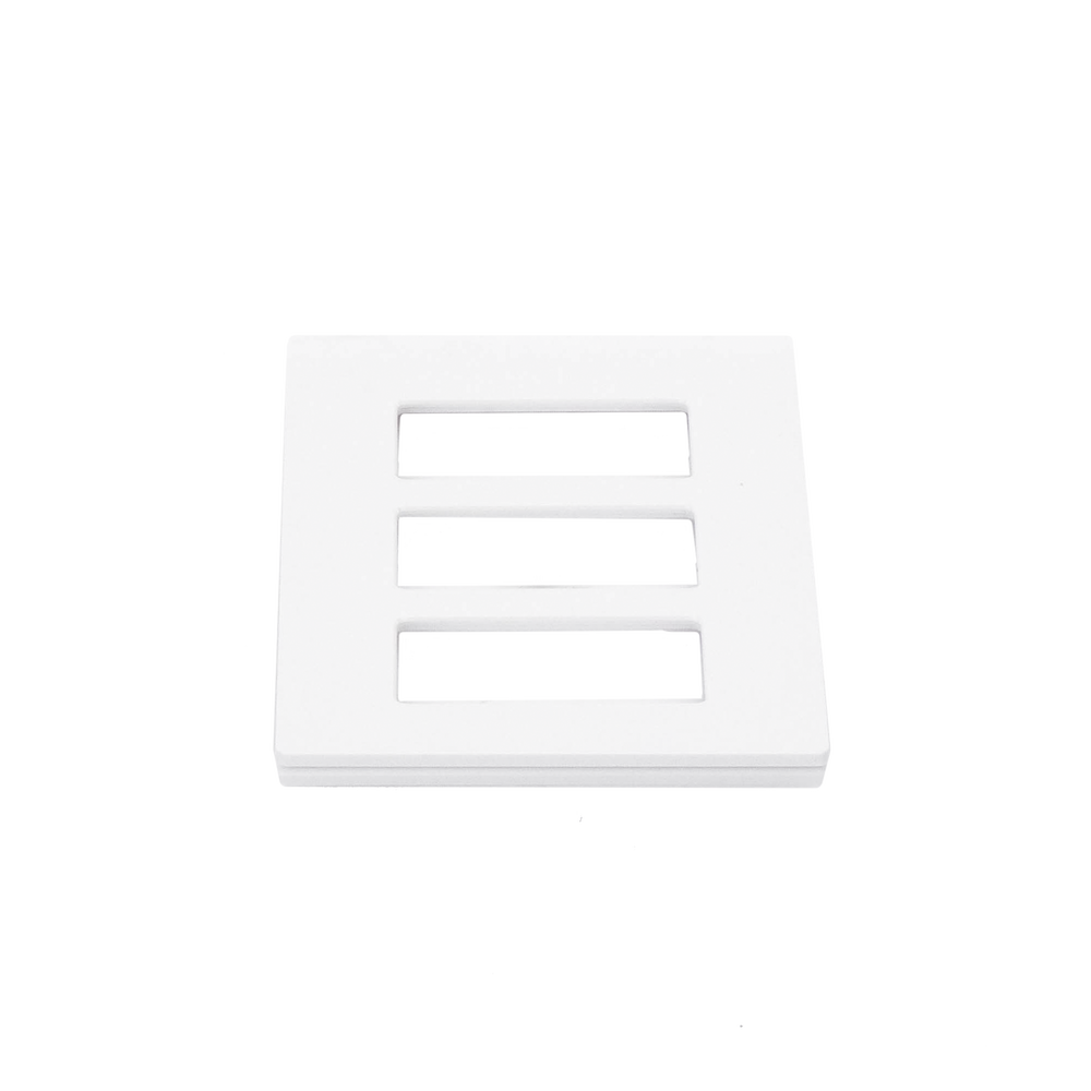 Tapa Color Blanco para interruptor o dimmer Lutron, 3 gang, limpio y moderno - Image 4