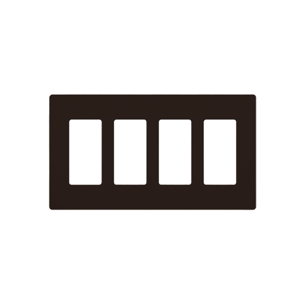 PLACA DE PARED COLOR CAFÉ, 4 ESPACIOS