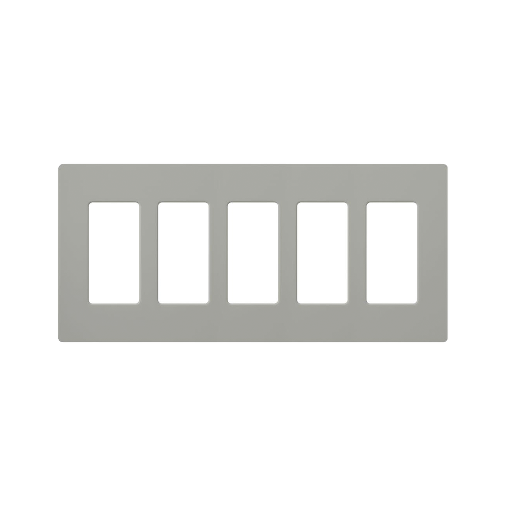 PLACA DE PARED COLOR GRIS, 5 ESPACIOS