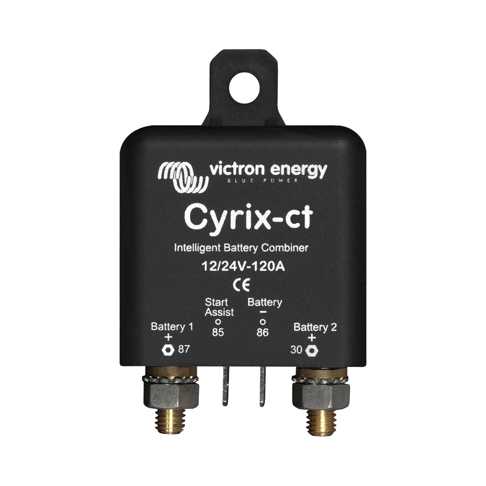Cyrix-CT 12/24 V 120 A / Combinador Inteligente de Baterías en Vehículos y Embarcaciones