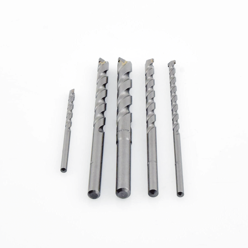 Juego de 5 Pzas. de Broca para Concreto, Zanco Recto (3/16", 1/4", 5/16", 3/8" y 1/2"). - Image 2