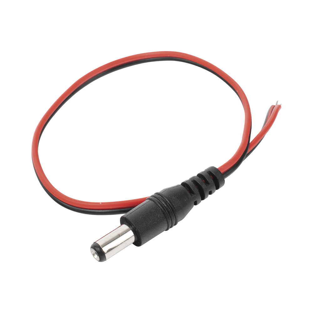 Cable con Conector Macho (Pigtail) / Alimentaci?n para Vcc con Puntas Libres / Polarizado / Largo 22 cm (8.66 Pulgadas) / Calibre 22AWG.