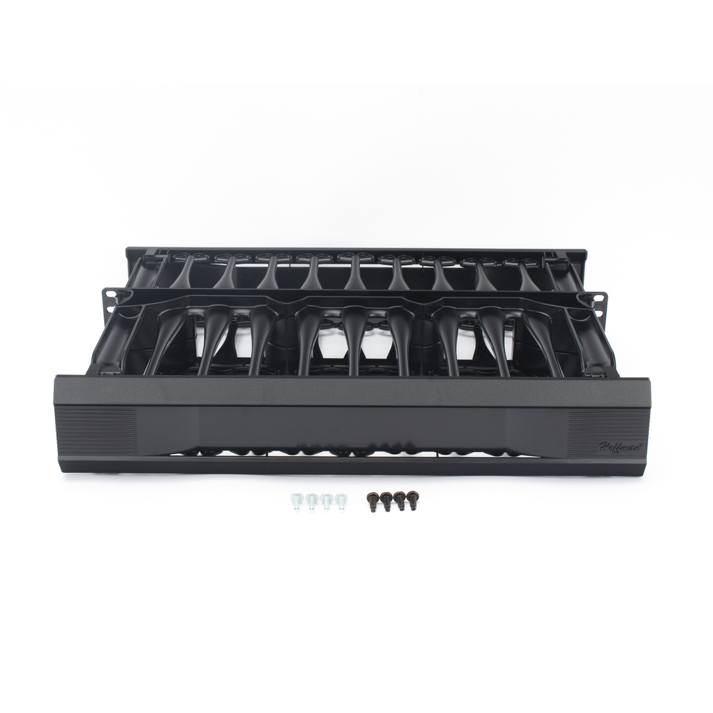 Organizador de Cables Horizontal CableTek, Sencillo (Solo Frontal), Para Rack de 19in, 2UR - Image 2