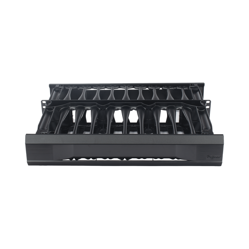 Organizador de Cables Horizontal CableTek, Sencillo (Solo Frontal), Para Rack de 19in, 2UR