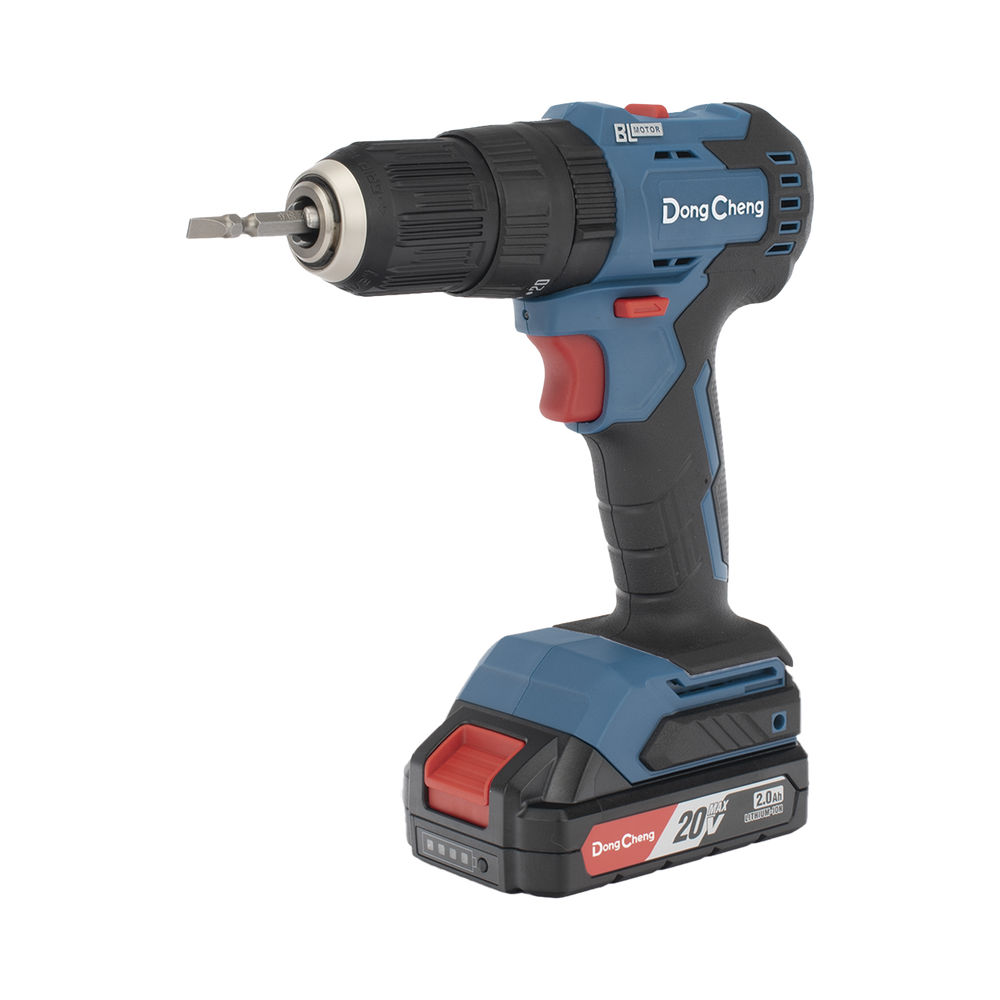 Rotomartillo / Taladro Inalámbrico de 20V sin Carbones, Broquero de 1/2", incluye 2 Baterías de 2.0 Ah, Cargador y Maletín