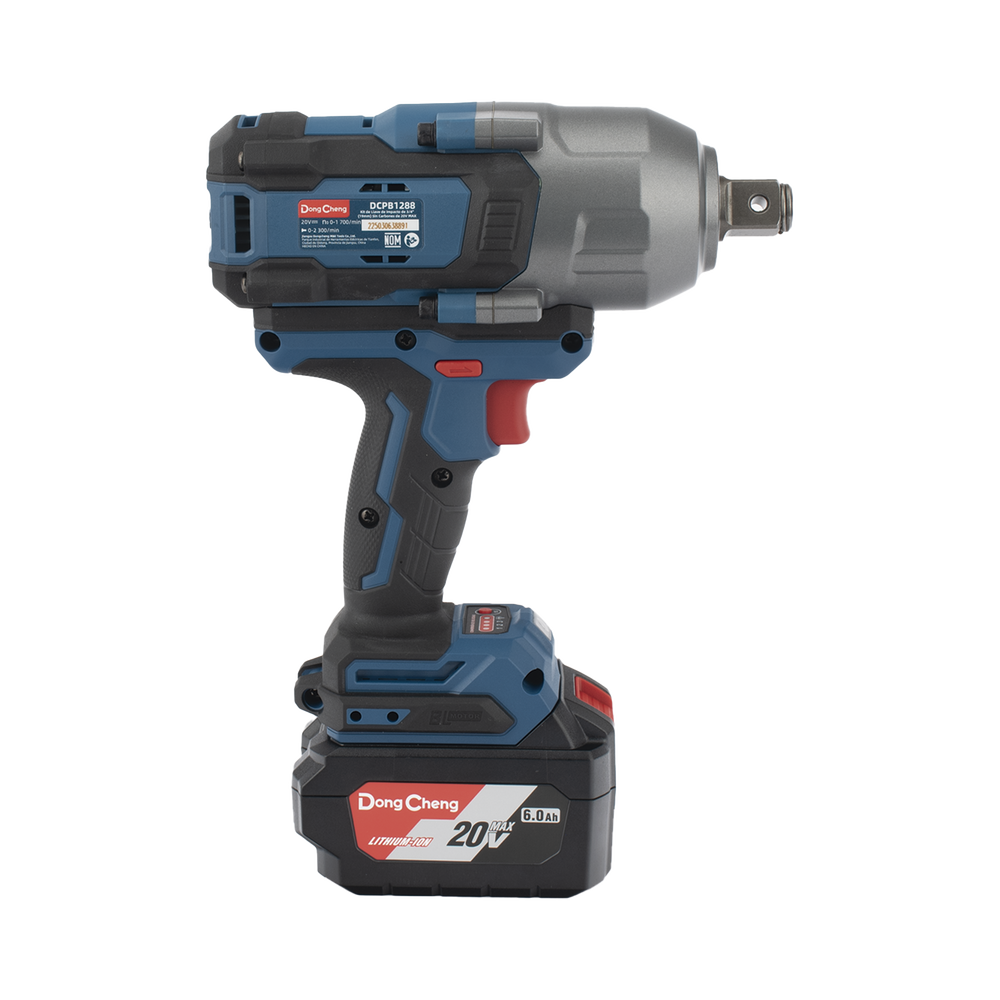 Llave de Impacto Inalámbrica de 20V, Entrada de 3/4 in, Incluye 2 Baterías de 6Ah, Cargador y Estuche - Image 5