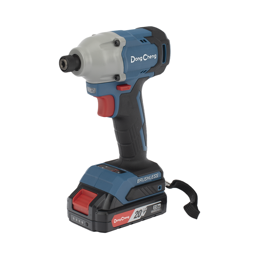 Atornillador de Impacto de 1/4 in. sin escobillas de 20V, incluye Batería de 2.0 Ah y Maletín