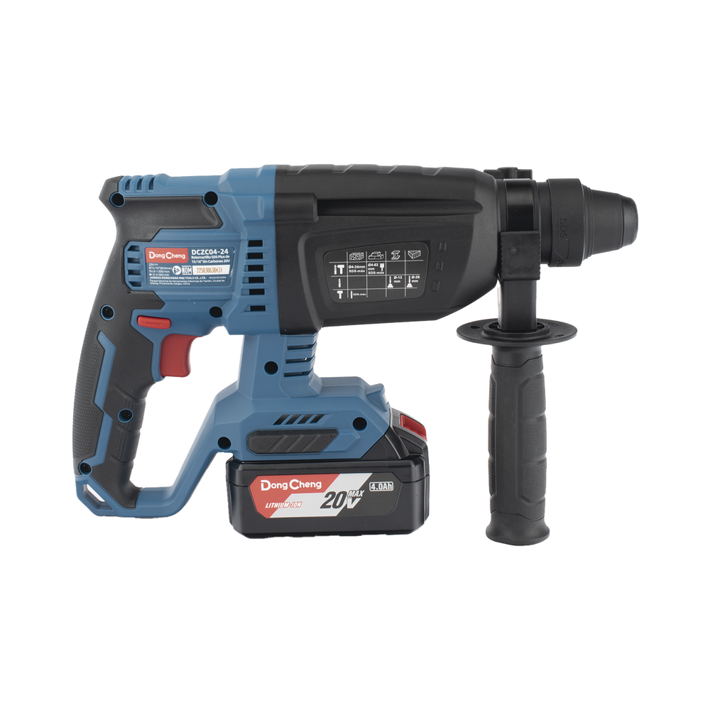 Martillo perforador inalámbrico SDS-PLUS, Incluye 2 Baterías 20V, 4.0 Ah, Cargador y Estuche - Image 4