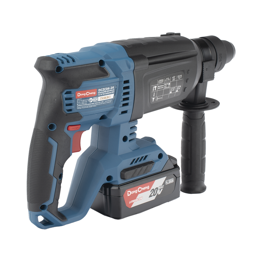 Martillo perforador inalámbrico SDS-PLUS, Incluye 2 Baterías 20V, 4.0 Ah, Cargador y Estuche - Image 5