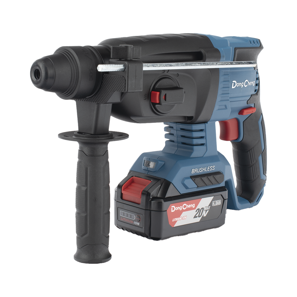 Martillo perforador inalámbrico SDS-PLUS, Incluye 2 Baterías 20V, 4.0 Ah, Cargador y Estuche