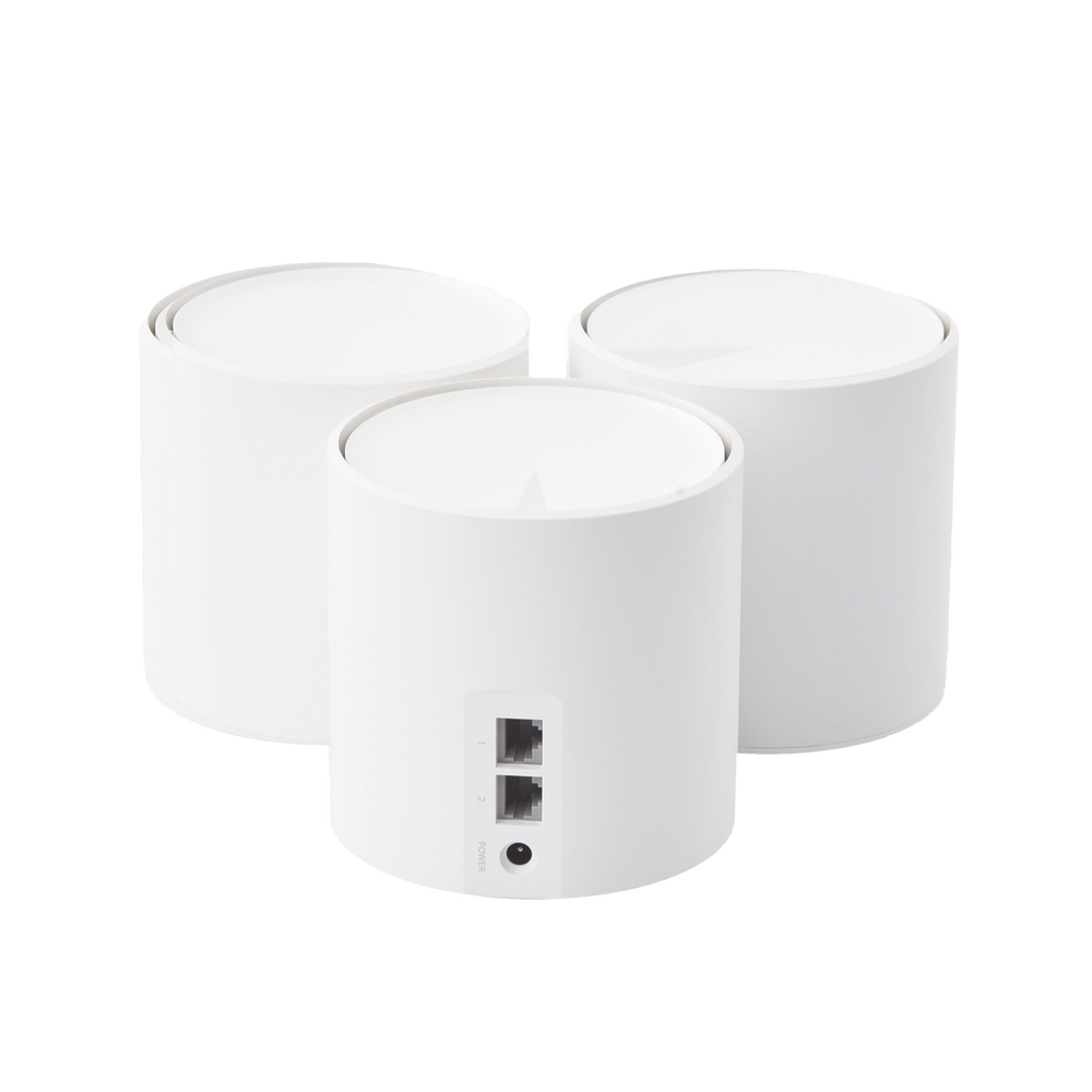 Kit 3 Routers Inalámbricos MESH Interior para Hogar / Doble Banda Wi-Fi 6 AX1800 Mbps / 2 Puerto Gigabit WAN/LAN / 2 Antenas Internas / Administración Mediante la App Deco (iOS, Android) / Protección HomeShield - Image 3