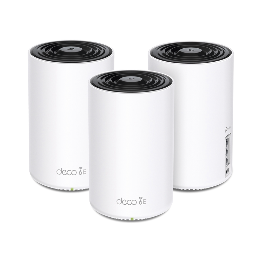 Kit 3 Routers Inalámbricos MESH Interior para Hogar / Doble Banda Wi-Fi 6E AX5400 Mbps / 3 Puerto Gigabit WAN/LAN / 4 Antenas Internas / Administración Mediante la App Deco (iOS, Android) / Protección HomeShield - Image 2