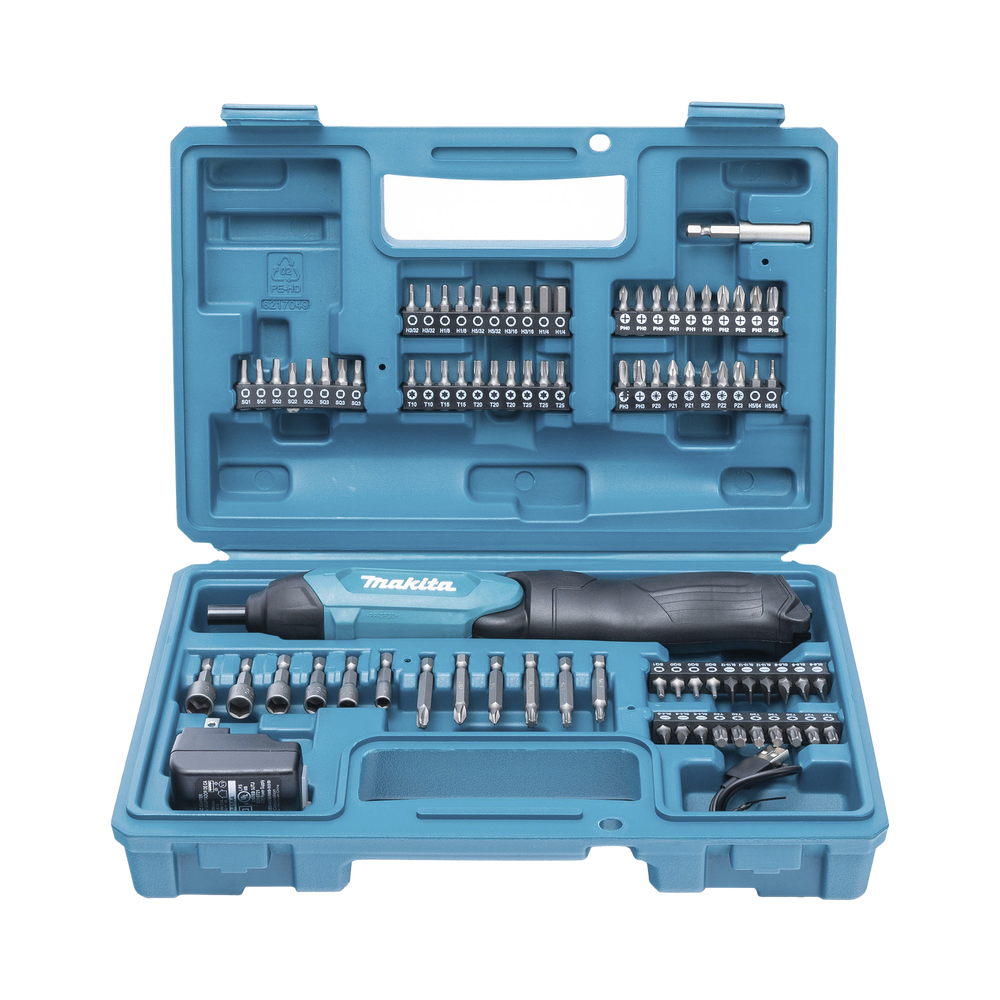 Atornillador Reversible (Broquero 1/4) de 220 RPM con Cargador USB (Incluye 81 Puntas). - Image 2