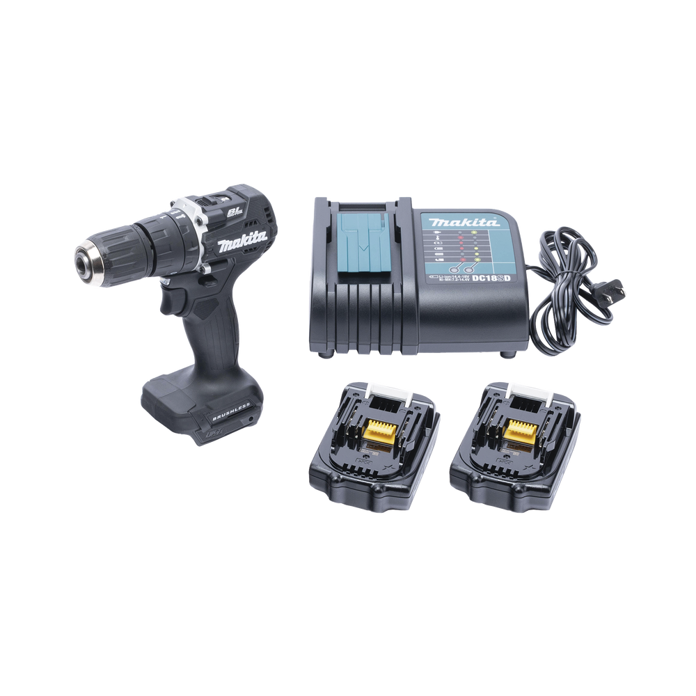 Rotomartillo/Taladro Inalámbrico SIN CARBONES, Broquero de 1/2", 1,700 RPM, 18V???, Torque: 40 N.m C/2 Bat. (1.5Ah) y Cargador.