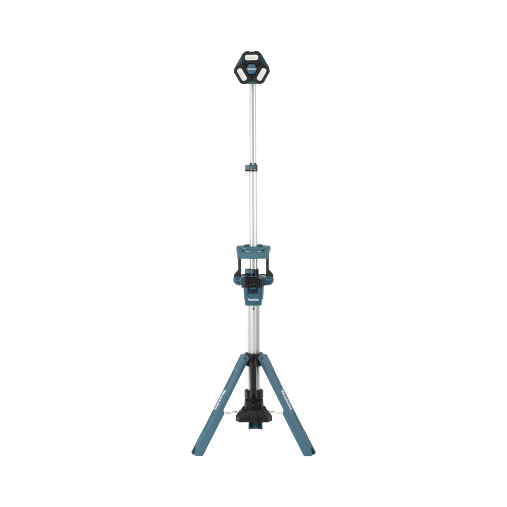 Lampara con Torre para Iluminación Inalambrica con tres Cabezales Multidireccionales , se extiende hasta 2.2 metros, Utiliza batería LXT® Litio???Ion de 18V.