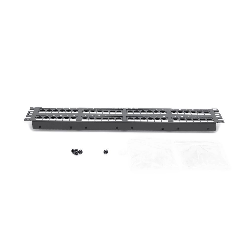 Panel de Parcheo de Impacto (110), Plano, Categor?a 6A, de 48 Puertos, 2UR - Image 5