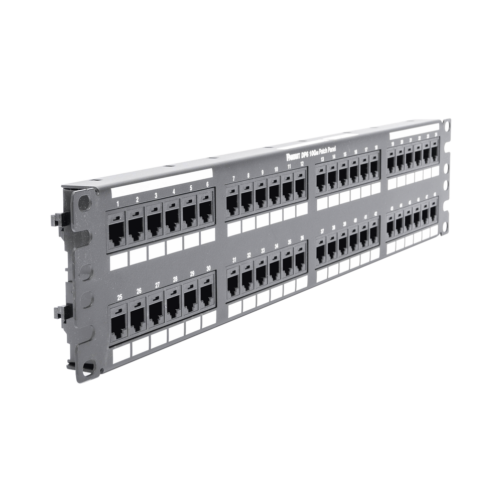 Panel de Parcheo de Impacto (110), Plano, Categor?a 6A, de 48 Puertos, 2UR - Image 3