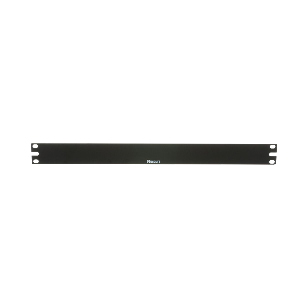 Tapa Ciega Para Rack Estándar de 19in, Plano, de Acero, 1UR, Color Negro
