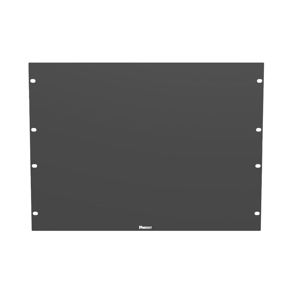 Tapa Ciega Para Rack Estándar de 19in, Plano, de Acero, 8UR, Color Negro