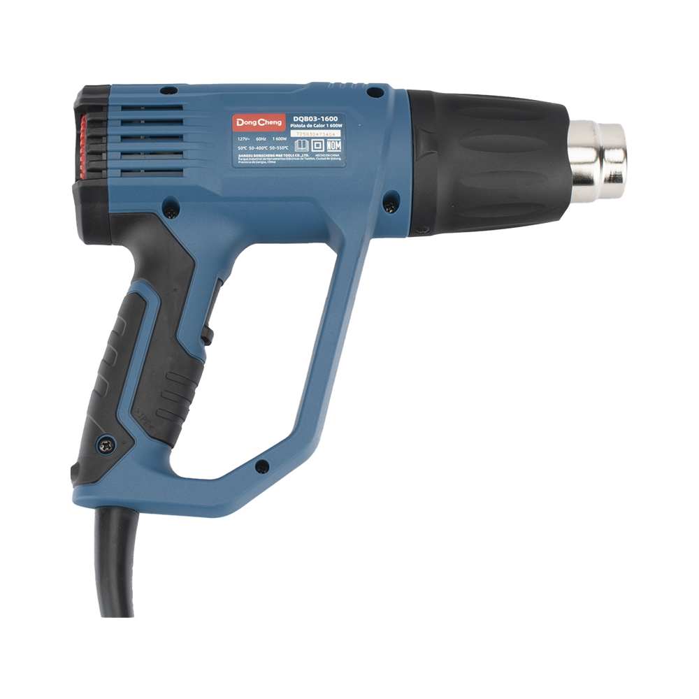 Pistola de Calor de 1600W, con 3 niveles de Temperatura variable, Incluye 2 Boquillas - Image 4