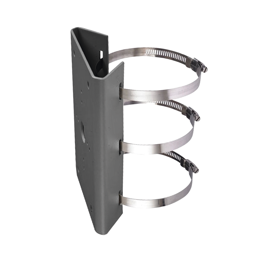 Montaje para Poste Vertical / Diametro de 400 a 600 mm / Acero Galvanizado (SUS304) / Color Plateado