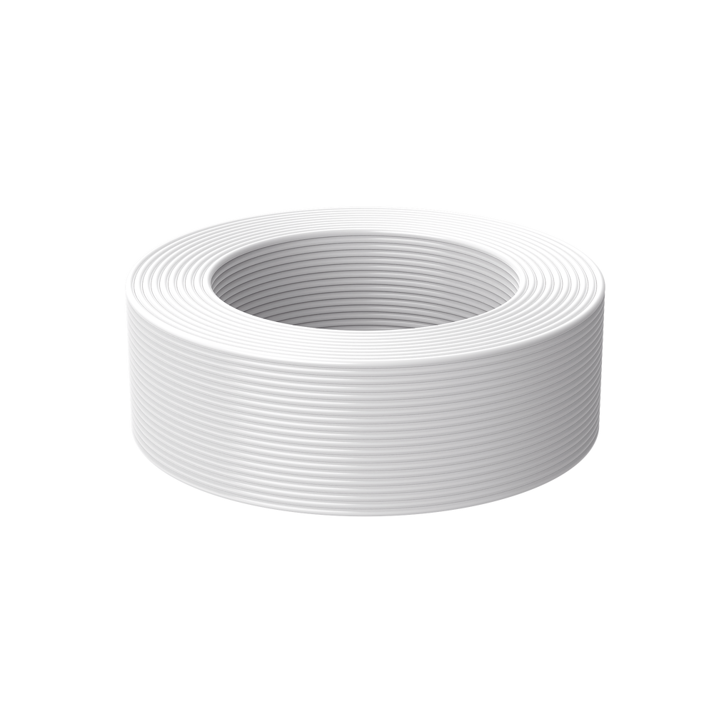 Bobina de 100 Metros (328.08 Pies) de Cable Multifilar / CCA / 4 x 22 AWG / Color Blanco / PVC / CCAM / Uso en Interior / Aplicaciones en Alarmas - Automatizaci?n - Image 2