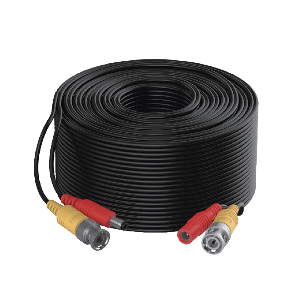 Cable Coaxial Siames (Mini RG59) + Alimentaci?n / 10 Metros (32.81 Pies) de Distancia / CCA / Soporta 1080p (2 Megapixel) hasta 4K (8 Megapixel) / Uso Interior y Exterior