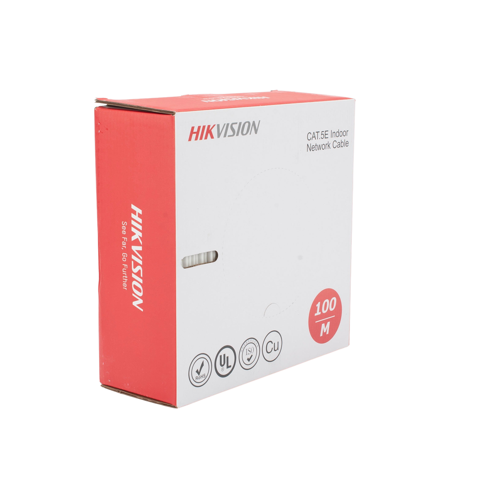 Bobina de Cable UTP 100 Mts / Cat 5E (24 AWG) / Color Blanco / PVC (CM) / Uso en Interior / 100% Cobre / Aplicaciones de CCTV y Redes de Datos - Image 3