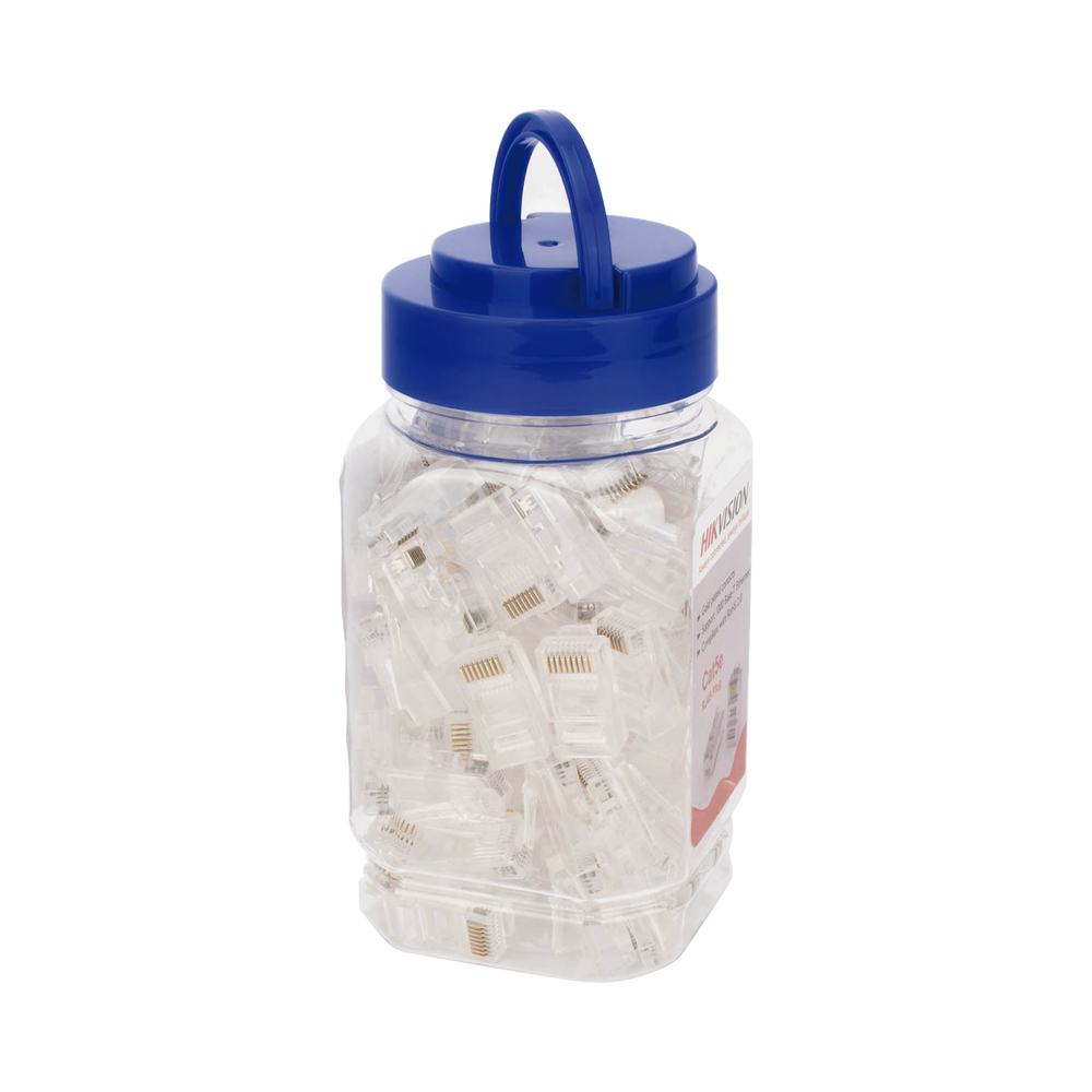 Bote con 100 Piezas de Plug Modular RJ45 / Cat 5e / Chapado en Oro a 30 Micras / Sin Blindaje / F?cil Instalaci?n / Uso Interior / Soporta Norma TIA-568B / Cumple con RoHS 2.0 - Image 3