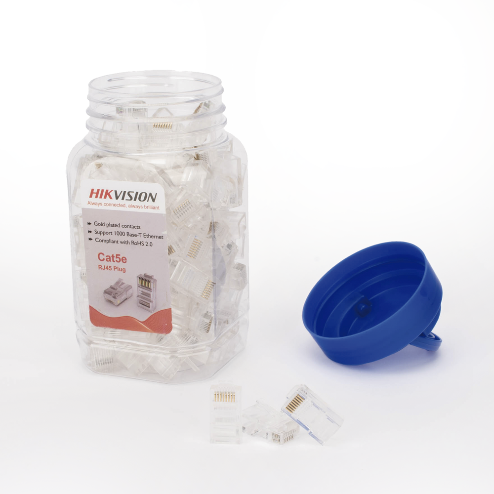 Bote con 100 Piezas de Plug Modular RJ45 / Cat 5e / Chapado en Oro a 30 Micras / Sin Blindaje / F?cil Instalaci?n / Uso Interior / Soporta Norma TIA-568B / Cumple con RoHS 2.0 - Image 4