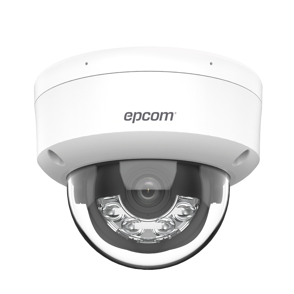 Domo IP 4 Megapixel / Lente 2.8 mm / Dual Light (30 mts IR + 30 mts Luz Blanca) / Micrófono Integrado / Antivandálico IK08 / ACUSENSE Lite / Exterior IP67 / H.265 / PoE / ONVIF / Micro SD - Image 4