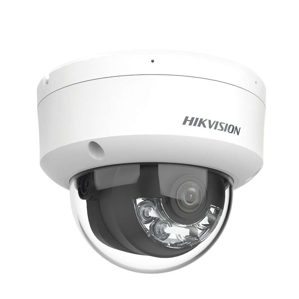 Domo IP 4 Megapixel / Lente 2.8 mm / Dual Light (30 mts IR + 30 mts Luz Blanca) / Micrófono Integrado / Antivandálico IK08 / ACUSENSE Lite / Exterior IP67 / H.265 / PoE / ONVIF / Micro SD - Image 2