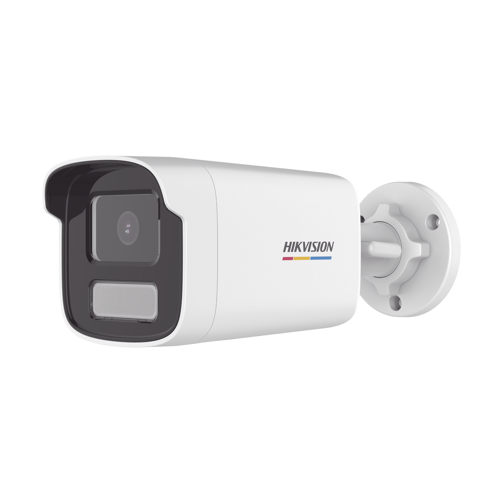 Bala IP 4 Megapixel / ACUSENSE Lite (Detección de Movimiento en Humanos y Vehículos) / Lente 4 mm / Imagen a Color 24/7 / Luz Blanca 50 mts / Exterior IP67 / WDR 120 dB / PoE / Onvif