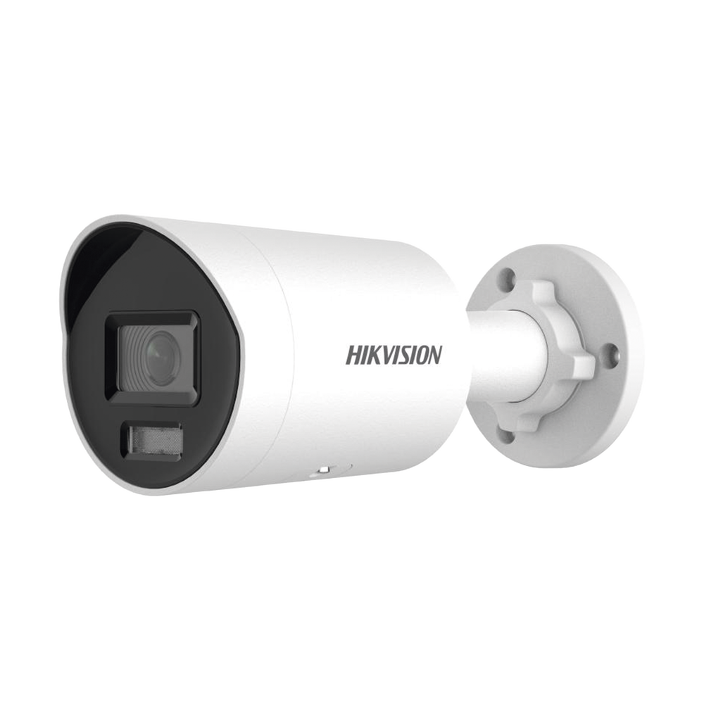 [Dual Light + ColorVu] Bala IP 4 Megapixel / Lente 2.8 mm / 40 mts IR + 40 mts Luz Blanca /  Microfono Integrado / Exterior IP67 /   WDR 130 dB / ACUSENSE / Captura Facial /  PoE / ACUSEARCH