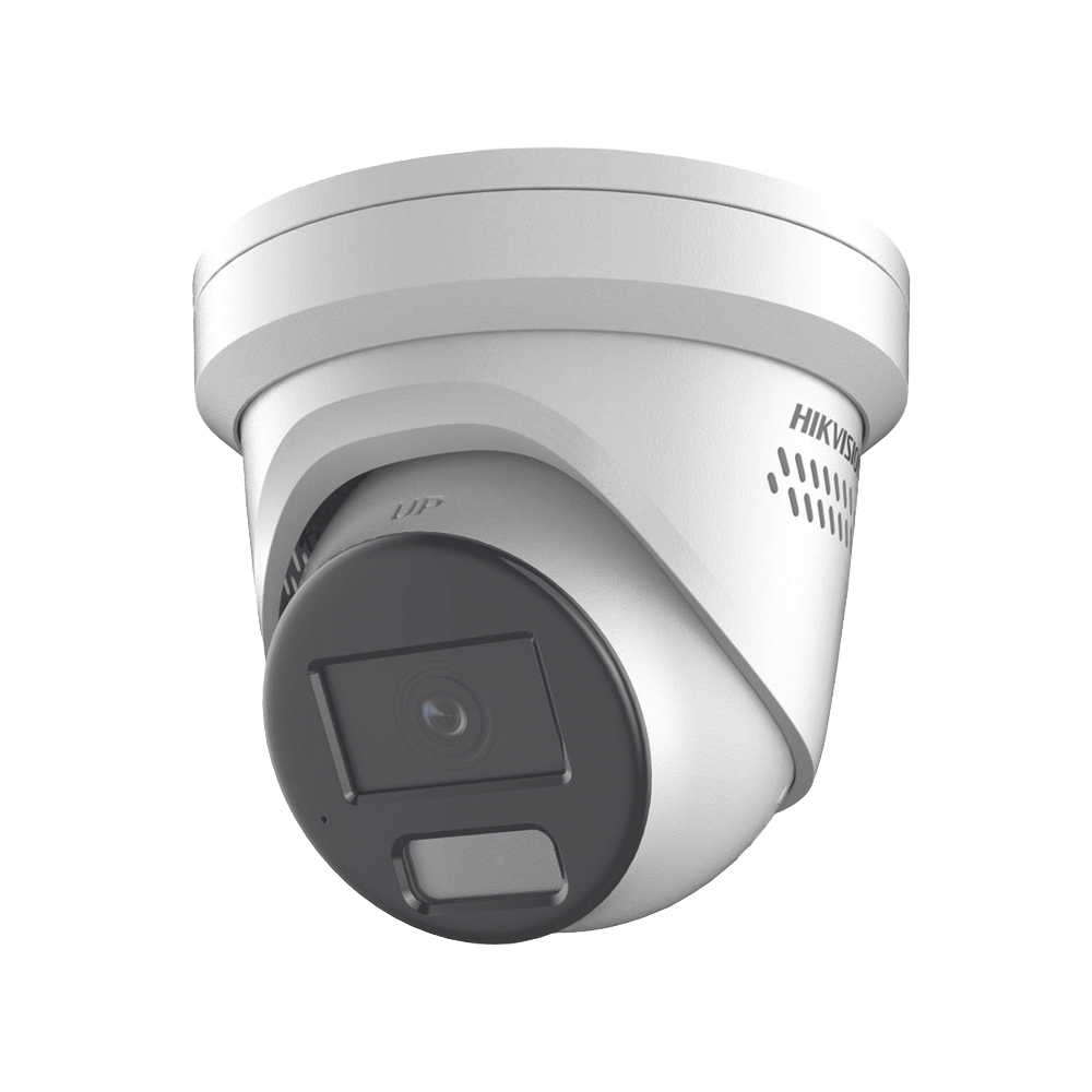 [Dual Light + ColorVu] Turret IP 4 Megapixel / Lente 2.8 mm / 30 mts IR + 30 mts Luz Blanca / Exterior IP67 / Luz Intermitente y Alerta de Audio / Micrófono Integrado / Videoanaliticos (Filtro de Falsas Alarmas) / WDR 130 dB / Captura Facial