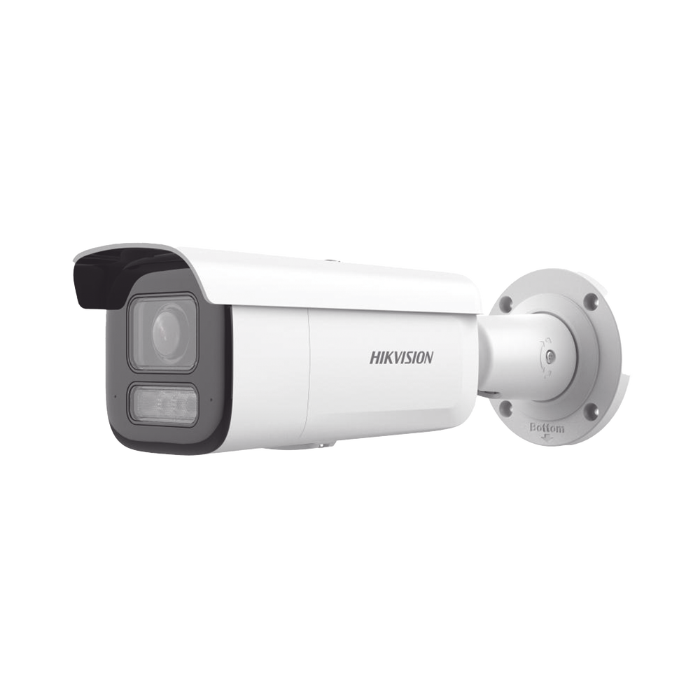 [Dual Light + 2 Micrófonos Integrados]  Bala IP 8 Megapixel (4K) / Lente Motorizado 2.8-12 mm / 60 m Luz Blanca + 60 m IR / AcuSense / Exterior IP67 / IK10 / WDR 120 dB / PoE 802.3at / ONVIF / Alarmas I/O / Micro SD / ACUSEARCH