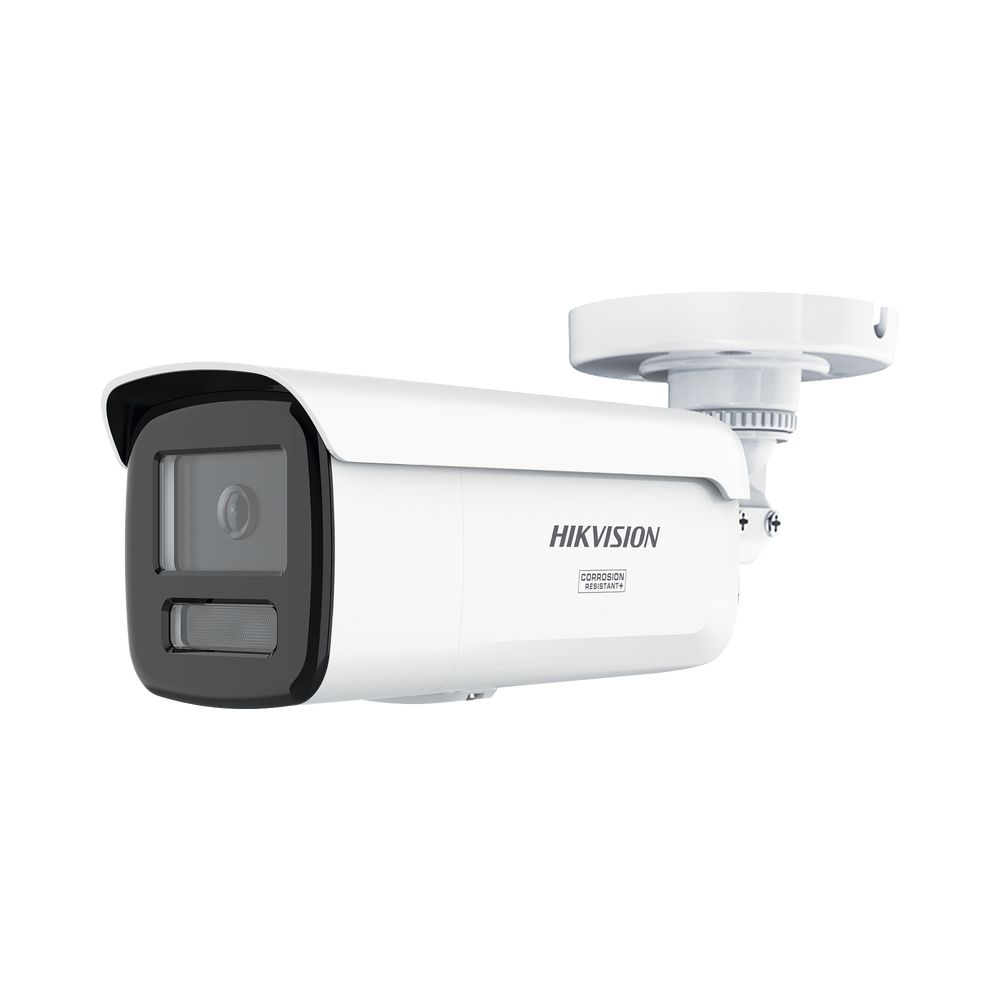 [Dual Light + ColorVu 3.0 + HikAI] Bala IP 6 Megapixel / Lente 4 mm / 60 mts IR + Luz Blanca / Exterior IP67 / Estrobo Azul y Rojo / WDR 130 dB / ACUSENSE 3.0 / Metal / NEMA 4X / ACUSEARCH