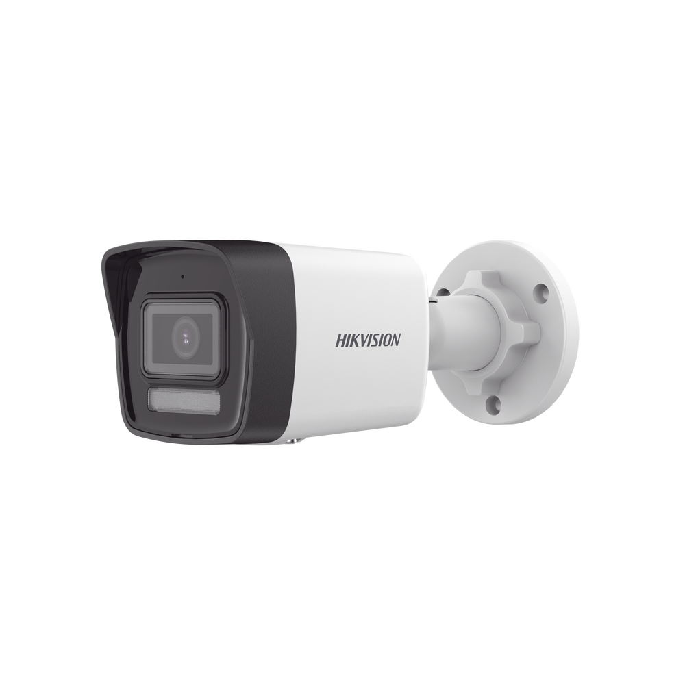 [Dual Light] Bala IP 4 Megapixel / Lente 2.8 mm / 30 mts IR + 20 mts Luz Blanca / Micrófono Integrado  / Exterior IP67 / H.265 / PoE / ONVIF / Micro SD