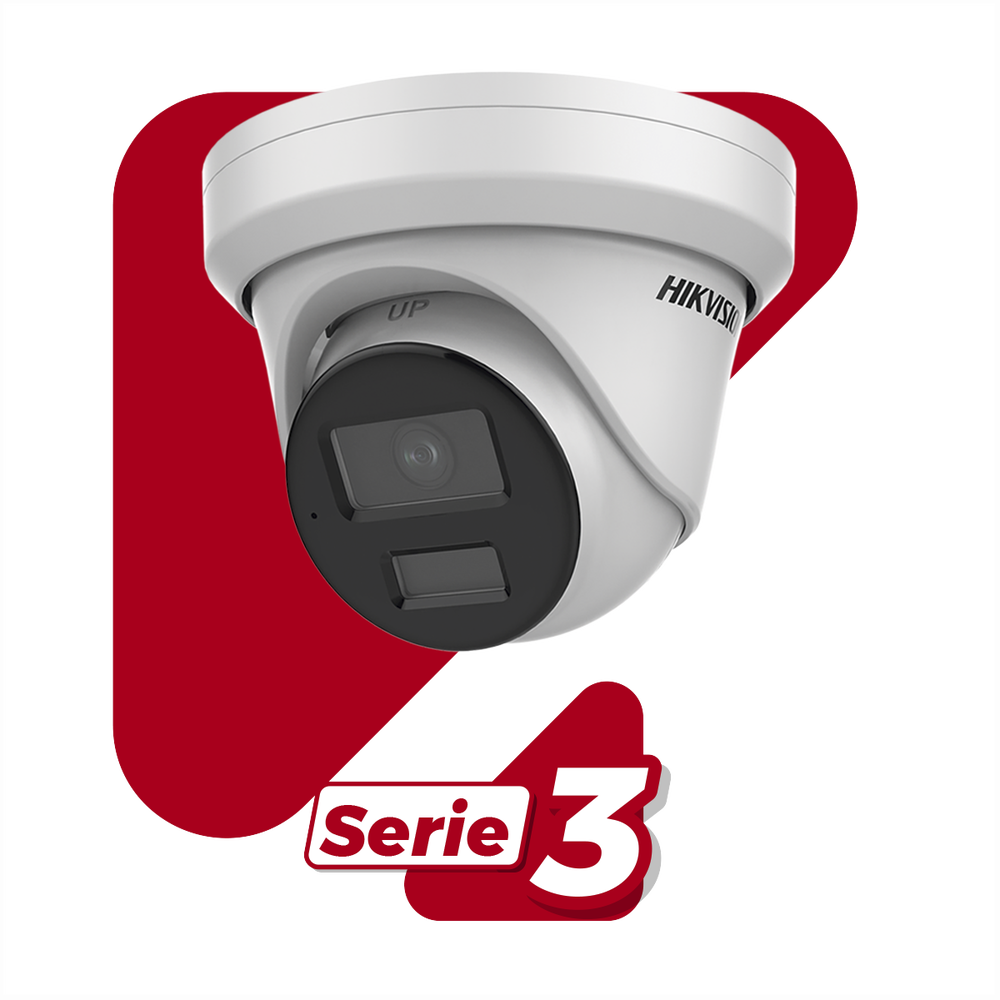 Turret IP 4 Megapixel / Lente 2.8 mm / 40 mts IR / Exterior IP67 / DARKFIGHTER / Audio y Alarma I/O / PoE / ONVIF / Micro SD / 4 Analíticos: AcuSense, Deteccion Facial, Conteo de Personas por Cruce y Zona - Image 3