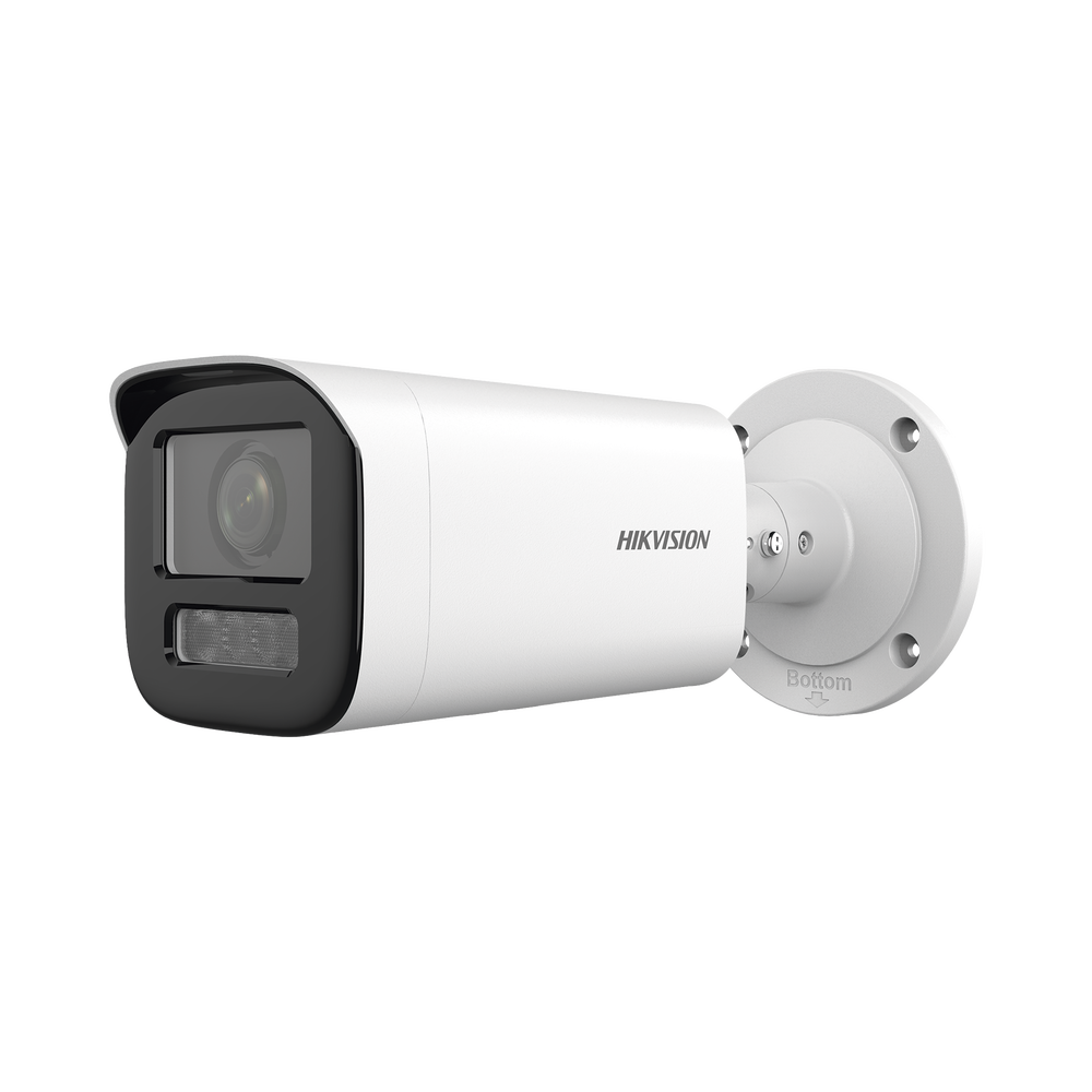 Bala IP 4 Megapíxel / Lente Motorizado 2.7 a 13.5 mm / Dual Light (50 mts IR + 50 mts Luz Blanca)   / Exterior IP67 / WDR 120 dB / PoE  / Micro SD