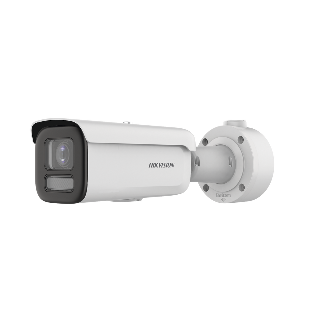 Bala IP 4 Megapixel / Imagen a Color 24/7 / Lente 2.8 - 12 mm / Luz Blanca 60m / WDR 130dB / Exterior IP67 / IK10 / Captura Facial / Videoanaliticos / AcuSense