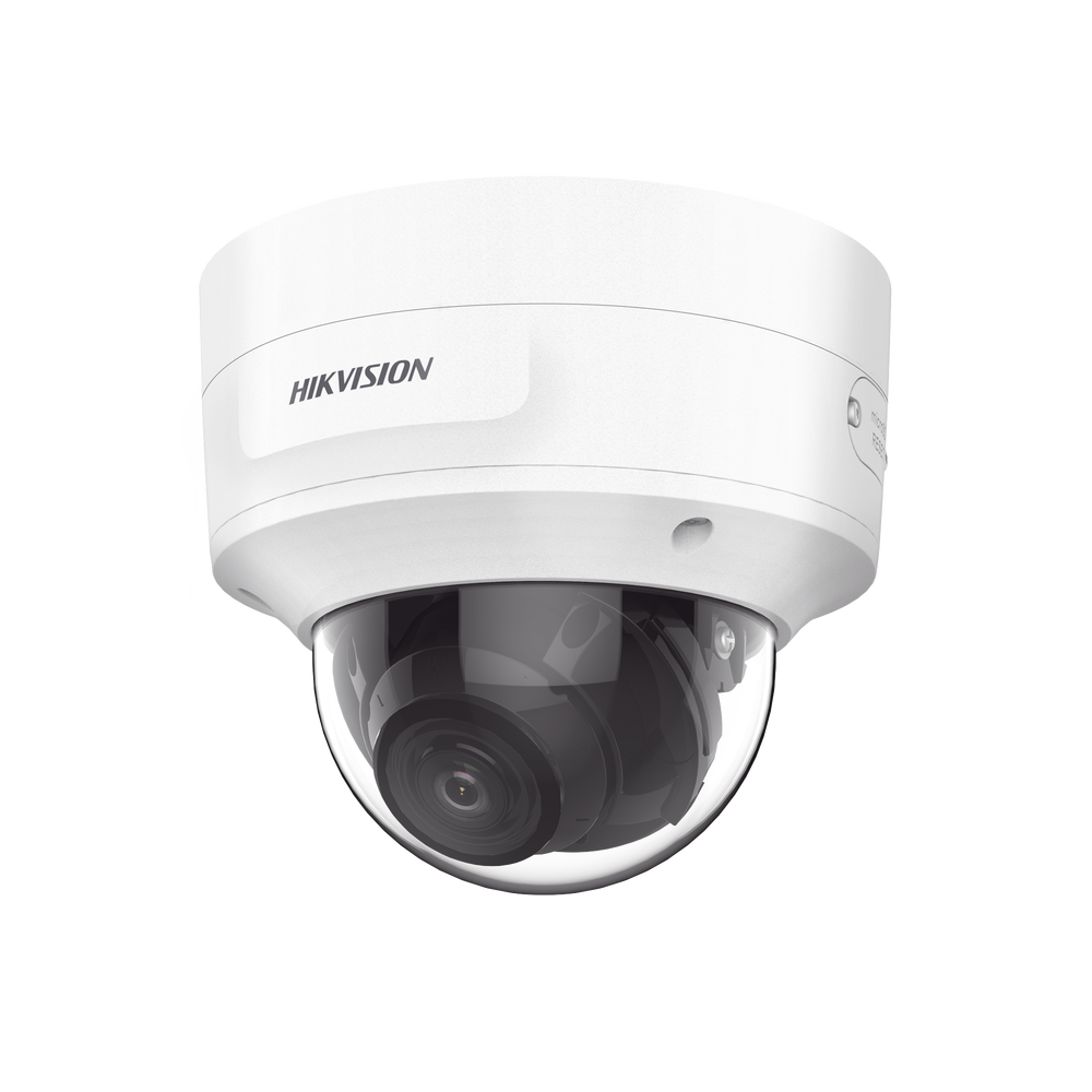 Domo IP 8 Megapixel (4K) / Lente Mot. 2.7 a 13.5 mm / 40 mts IR EXIR / Exterior IP66 / IK10 / DARKFIGHTER / Audio y Alarma I/O / PoE+ / ONVIF / Micro SD / 4 Analíticos: AcuSense, Deteccion Facial, Conteo de Personas por Cruce y Zona