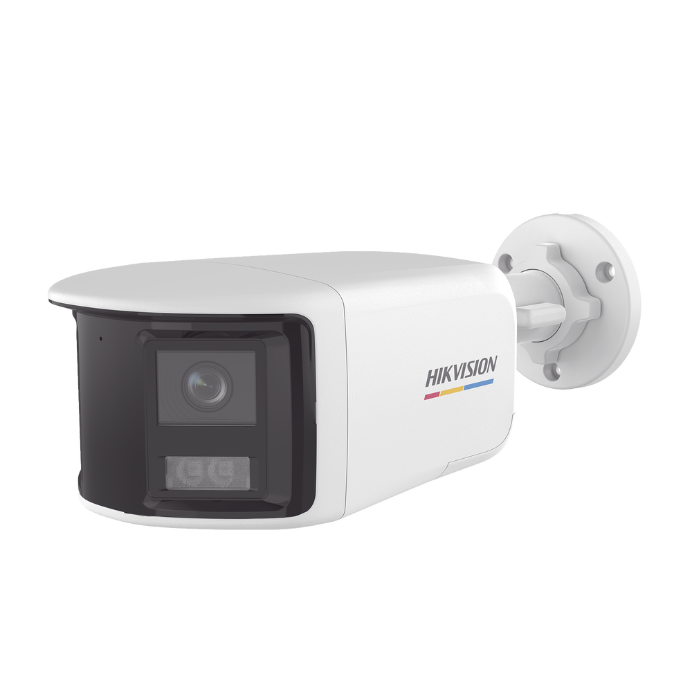 [ColorVu + Panoramica + Dual Light] Bala TURBOHD 3K (5 Megapixel) / Micrófono Integrado / Visión 180° / Imagen a Color 24/7 / 40 mts Luz Blanca + 40 mts IR / Exterior IP67 / WDR