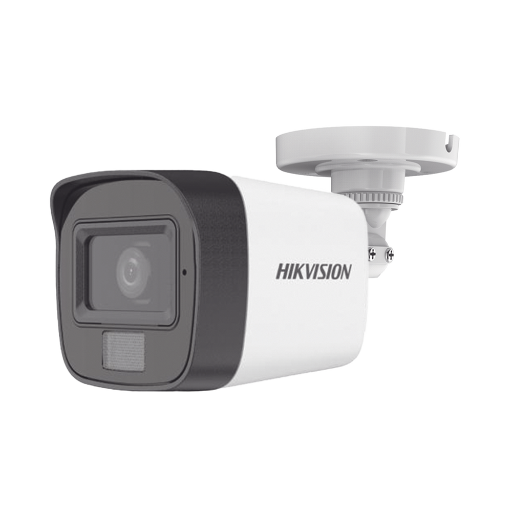 [Dual Light + ColorVu] Bala TURBOHD 2 Megapixel (1080p) / Lente 2.8 mm / 30 mts IR EXIR + 20 mts Luz Blanca / Micrófono Integrado / Gran Angular 101° / Exterior IP67 / 4 Tecnologías