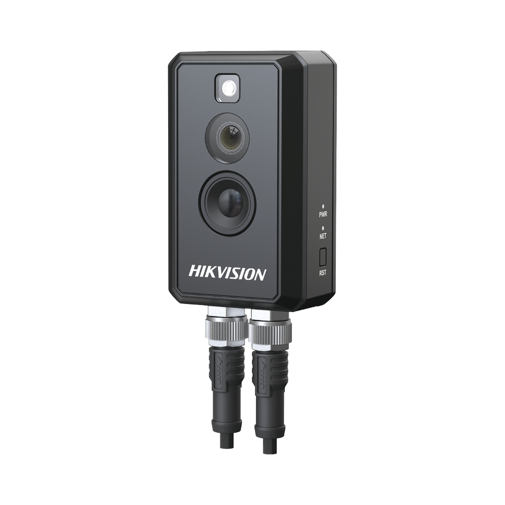 Cámara IP Térmica Tipo Cubo / Medición de Temperatura de Alta Precisión ±2°C,±2% / Doble Rango: -20°C a 150°C y 0°C a 550°C / Térmica 160x120 / Óptica 2 MP / IP67 / Foco At&eacute